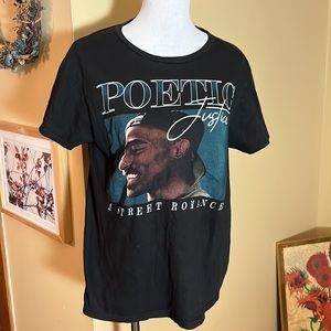 Vintage POETIC JUSTICE A Street Romance 
Size Large Tee Shirt WillTees USA
Tupac